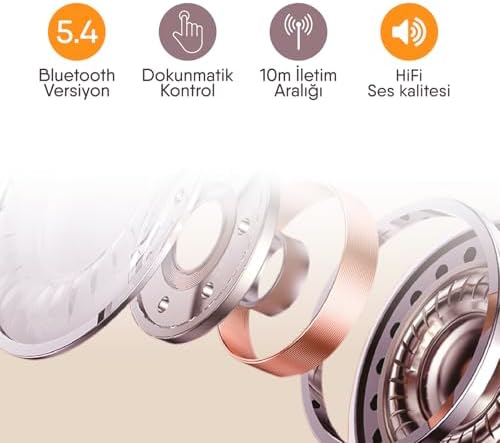 Mercury Bluetooth Kulaklık – Şık Tasarım - Kablosuz Özgürlük (Beyaz)