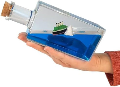 Titanic Gemi Sevgiliye Hediye Batmayan Aşk Gemisi Dekoratif Ev Süsü Özel Hediye - 02 Mantar Şişe