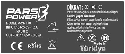 Notebook Adaptör - Air A1465 MagSfe 2 14.85V 3.05A 45W, A1465 Early 2014, 2015, Emc2558 Emc2631 Emc2924, Md223Ll/A, Md711Ll/A, Md845Ll/A, Mf067Ll/A Muadili ile uyumlu PRS-070
