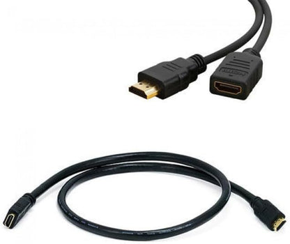HDMI Uzatma Kablosu 3 Metre Erkek Dişi Kablo Full HD 1080P 4K Destek Altın Uçlu Yüksek Hızlı HDMI Uzatıcı TV Monitör Projeksiyon Oyun Konsolu Uyumlu | ZR150 (Siyah 3 Metre)