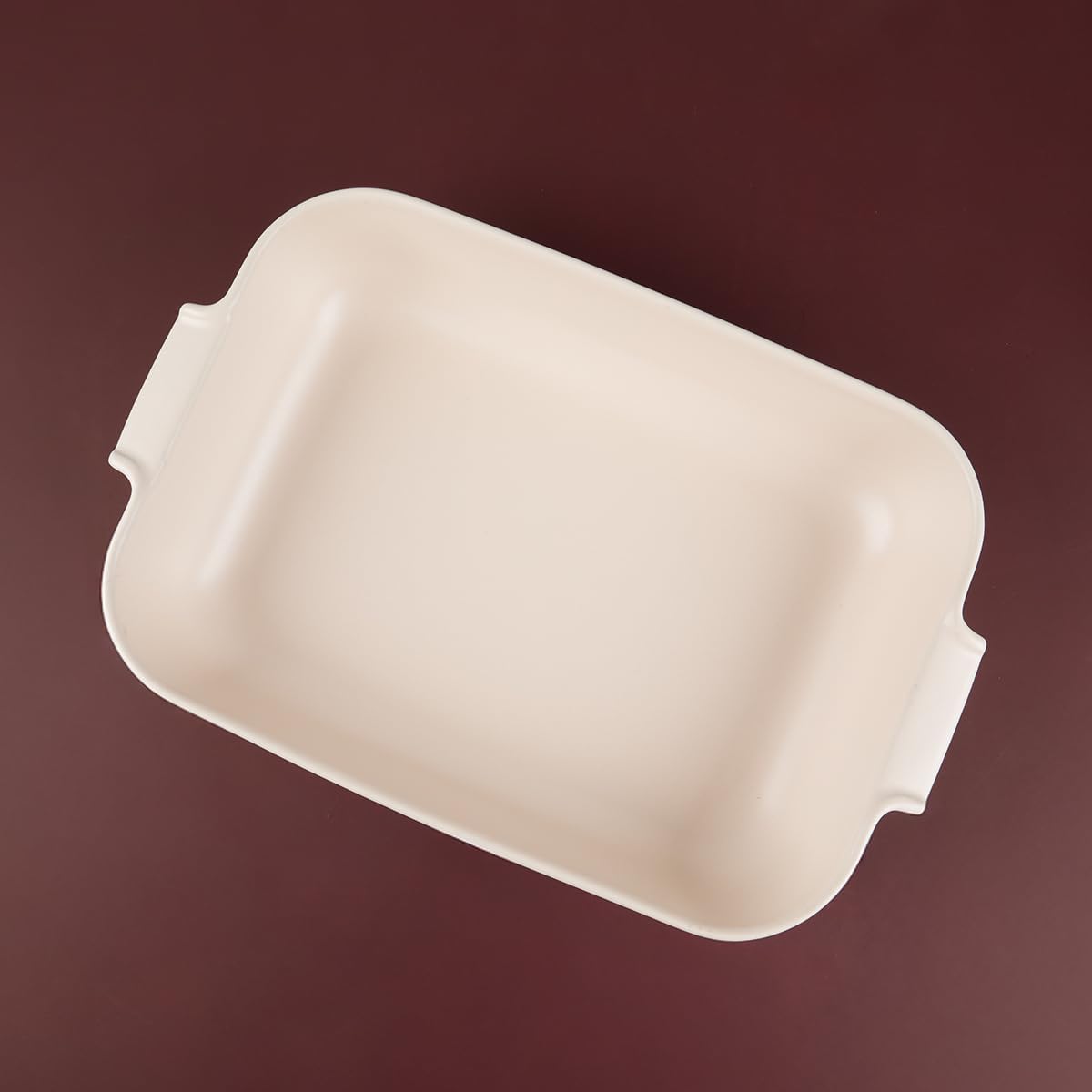 Aryıldız Elissa Dikdörtgen Fırın Kabı Mat Beyaz 36 cm