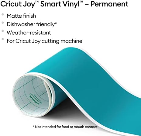 Joy Smart Kalıcı Vinil Mat Aqua 5,5 inç x 48 inç (13,9 cm x 121,9 cm)