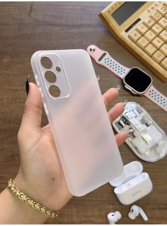 Süper İnce Mat Ultra Thin Silikon Kılıf Şeffaf Galaxy S23 Fe ile uyumlu