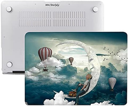 MacBook Air 13 İnç Kılıf A1369 A1466 Uyumlu Hard Case Sert Koruyucu Kapak İnce Hafif Çizilme Korumalı Desenli Baskılı 2010-2017 Yeşil