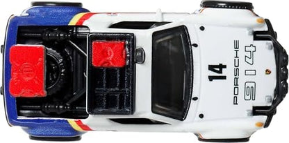 Porsche 914 Safari, 1:64 ölçekli birinci sınıf oyuncak araba, Real Riders ve gövde lastikleri ve metal ve metal şasi, JKF22