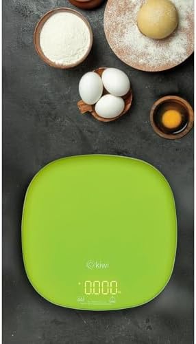 KKS-1125 Dijital Mutfak Terazisi, 5 kg Kapasite ve 1 gr Hassasiyet, LCD Ekranlı Hassas Hassas Ölçüm Tartısı, Yeşil