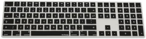 Apple Magic Keyboard 2 A1843 Numerik Türkçe Q Klavye Koruyucu – US ANSI Enter Uyumu Ile Türkçe Yapma Kaplama Ultra İnce Silikon Keyboard Cover Toz ve Sıvı Koruma Siyah