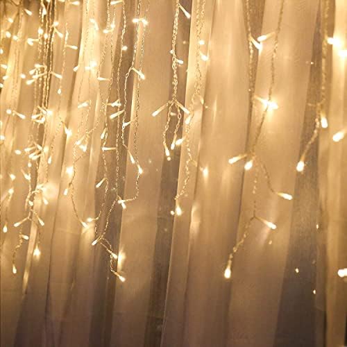 8 Fonksiyonlu Dekoratif Saçak Led Sarkıt Perde Led Eklenebilir Led Süsleme Led Peri Led Işık Ledli Işık Yılbaşı Led Yılbaşı Işık Yılbaşı Süsü (4 Metre)