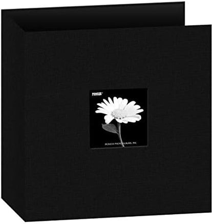 Photo Albums 3-Ring Fabric 8.5"X11"-Black -T811CBF-BK