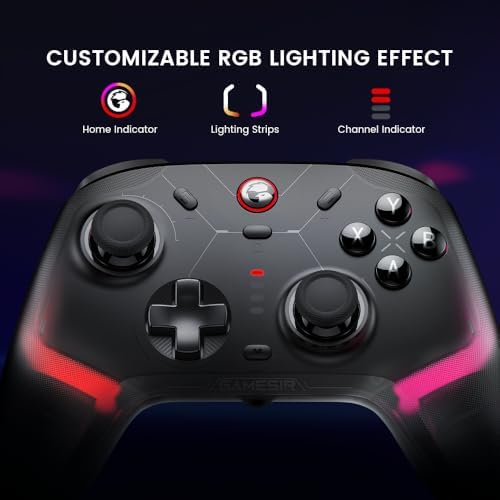 Cyclone 2 Wireless PC Controller — 1000Hz Polling Rate, TMR Joysticks, Hall Effect & Micro 2-in-1 Triggers, PC Gaming Controller for PC/Android/Switch/Switch 2 with Charging Dock (Black)