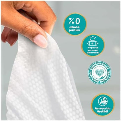 Aqua Soft Touch Bebek Islak Havlu 3 Paket 180 Yaprak