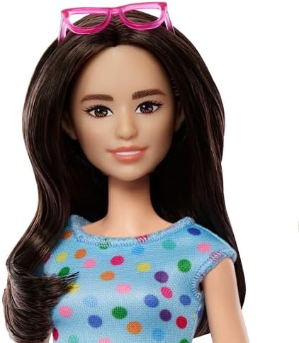 Terapist bebek, dönen emojili tişört giymiş minik bebek ve evcil hayvan, sanat temalı parçalar, çıkartmalar ve diğer aksesuarlar dahil Sanat Terapisi oyun seti, HRG48