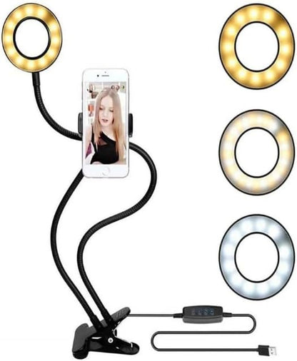 Led Ring Light Youtuber Light Stüdyo Işığı Akrobat Selfie Led Masa Lambası 3 in 1 Set
