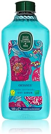 Doğal Zeytinyağlı Sıvı Sabun Okyanus 1,5 L Pet Şişe 1 Paket