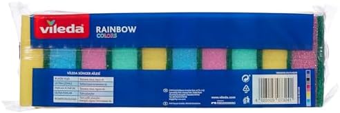 Ekonomik Bulaşık Süngeri, 10'lu Ekonomik Paket, Rainbow
