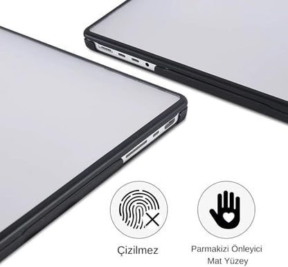 MacBook Pro 13 Darbe Korumalı Kılıf A1706 A1708 A1989 A2159 A2251 A2289 A2338 M1 M2 Uyumlu Mat Sert Kapak Koruyucu Kılıf Şeffaf