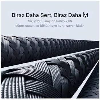 PD Lightning Ultra Hızlı Kırılmaz Siyah Şarj Kablosu