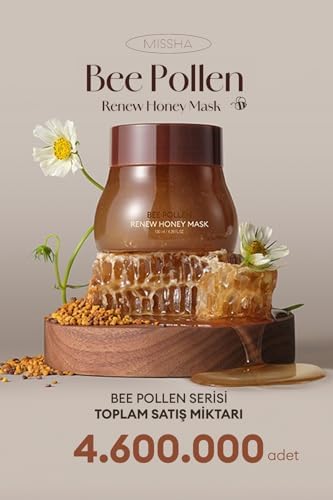 Kuru ve Cansız Ciltlere Arı Poleni İçerikli Nemlendirici Peeling Maske Bee Pollen Mask (130ml)