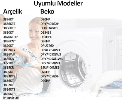 Kurutma Makinesi Sünger Filtresi Arçelik, Beko ile Uyumlu 5 Adet