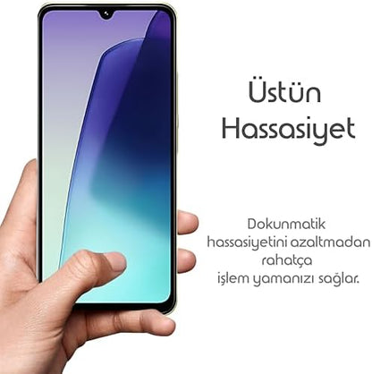 Redmi 14C için Ekran Koruyucu 9H Sertlikte Anti-Static Temperli Cam Görüntü Kalitesini ve Dokunmatiği Etkilemeyen Çizilme ve Darbelere Karşı Ekranı Kaplayan Premium Redmi 14C Koruma