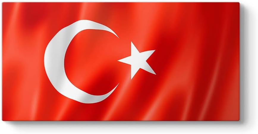 Türk Bayrağı Tablosu 80 x 40