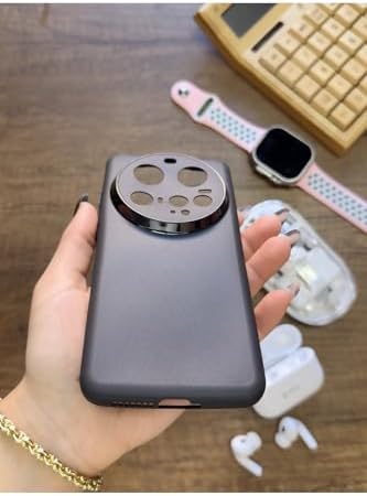 Süper İnce Mat Ultra Thin Silikon Kılıf Siyah Mİ 15 Ultra ile uyumlu