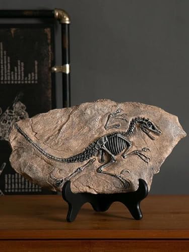 SUME Vintage Dinozor Fosil Reçine Heykeli Retro Tarzda Minyatür Kapalı Alan Dekorasyonu ve Koleksiyon Parçası Eşsiz Hediyelik ve Hatıra Objeleri