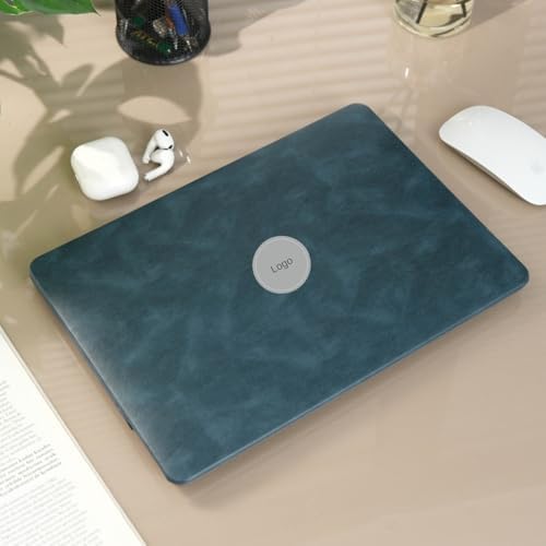 Macbook Air Kılıf 13 inç Deri Leat01 Eski USB Girişli Model 2010-2017 A1369 A1466 ile Uyumlu Lacivert