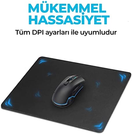 WONKEY OFFICE - Orta Boy Mouse Pad – Kaymaz Tabanlı Pürüzsüz Kumaş Yüzeyli Bilgisayar Mouse Altlığı, Ofis için Ergonomik Mouse Pad, Laptop ve PC Uyumlu (Orta Boy 27x23 cm)