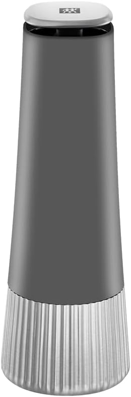 ZWILLING Spices baharat değirmeni, seramik öğütücü, kademesiz ayarlanabilir, ince ila kalına, tuz, karabiber, baharat için, gri