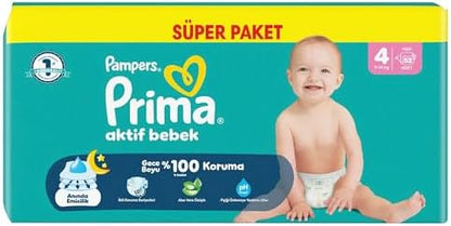 Aktif Bebek Süper Paket 4 Beden 52 Adet
