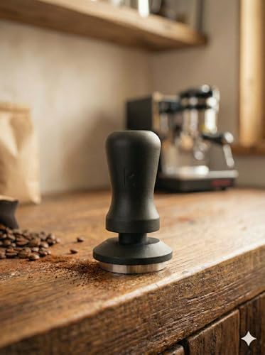 Çelik Tabanlı Akıllı Espresso Tamper - Kendinden Hizalamalı Yaylı Tamper
