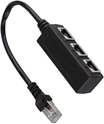 RJ45 Ethernet Splitter Adaptör 1 Erkek 3 Dişi LAN Çoklayıcı İnternet Paylaştırıcı CAT5 CAT6 Ağ Çoğaltıcı Router Modem PC Laptop Network Bağlantı Çevirici | ZR1225