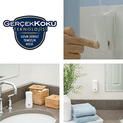 Banyo Hava Tazeleyici Cihaz ve Yedek Lavanta Ferahlığı 10 ml