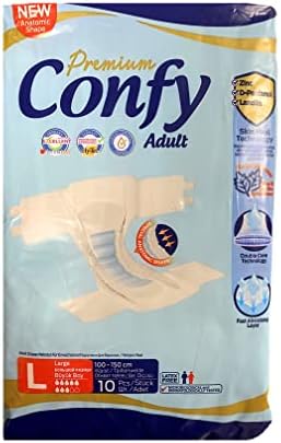 Confy Premium Adult Yetişkin Bezi Large Beden L (1 x 10 adet)