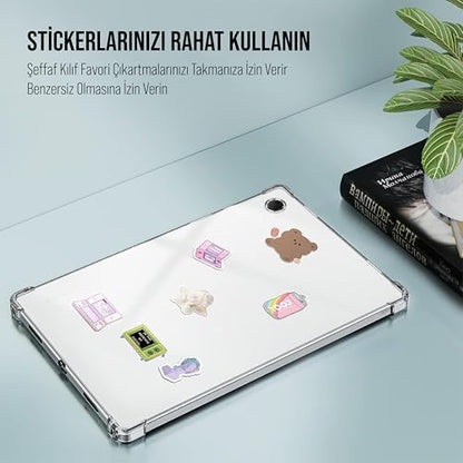 Galaxy Tab A9 X110/Galaxy Tab A11 Tablet Kılıf Şeffaf Silikon Arka Kapak