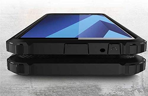 Galaxy A6 Plus 2018 ile uyumlu Çİft Katman Koruyucu Crash Military Tank Kılıf - Rose Gold
