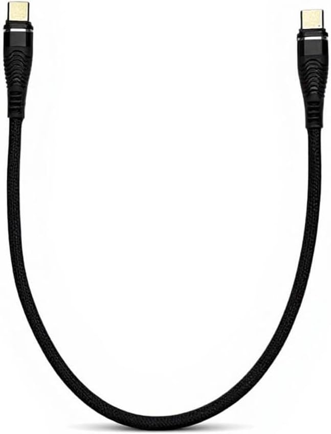 Type-C to Type-C Kablo 30 cm – 60W Hızlı Şarj ve 5Gbps Veri Aktarımı | Dayanıklı Örgü Kaplama, Kısa Taşınabilir Tasarım, Telefon, Tablet ve Laptop Uyumlu | ZR876