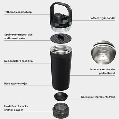 The Vitalize Shaker Black 20 Unisex Siyah Termos