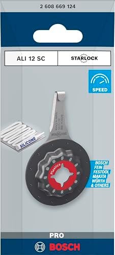 1x PRO ALI 12 SC Dolgu Malzemeleri Bıçağı (Silikon, Silikon, Genişlik 12 mm, Professional Aksesuar Çok Fonksiyonlu Makine)