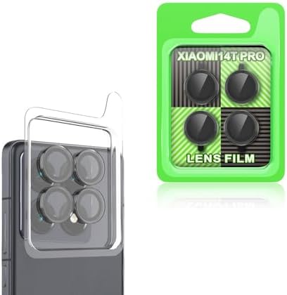 Xiaomi ile uyumlu 14T Pro CL-07 Kamera Lens Koruyucu Siyah