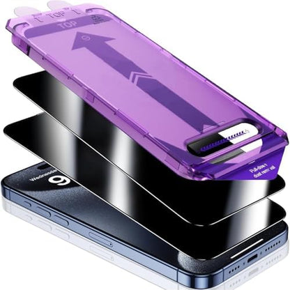 iPhone 16/16 PRO /16 PLUS / 16 PRO MAX HAYALET Aparatlı Ekran Koruyucu Otomatik Kurulumlu Toz Engelleyici Baloncuk Bırakmaz HAYALET Ekran Koruyucu Camdır (iphone 16 Pro Max Hayalet Ekran)