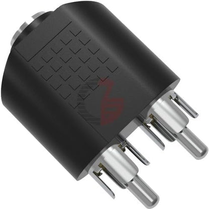 Dişi 3.5 mm stereo erkek 2 rca 2x erkek rca dişi stereo jack