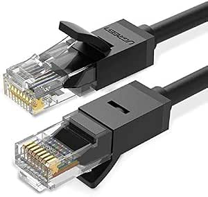 Ugreen CAT6 Ethernet Kablosu, 5 Metre, Siyah