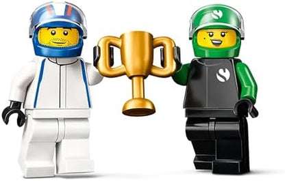 City VCARB ve Sauber Yarış Arabalı F1 Gridi Oyuncak Araç Seti 60474-6 Yaş ve Üzeri Kız ve Erkek Çocuklar için F1 Araba Oyuncağı ve 2 Sürücü Minifigürü İçeren Araç Seti, Hediye Fikri (313 Parça)