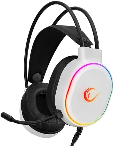 ROGUE Beyaz USB RGB Ledli Gaming Oyuncu Mikrofonlu Kulaklık