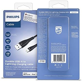 DLC5204V/00 iPhone şarj kablosu - 1,2 metre - iPad, iPod, iPhone ile uyumlu - USB-A - Lightning kablosu