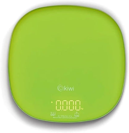 KKS-1125 Dijital Mutfak Terazisi, 5 kg Kapasite ve 1 gr Hassasiyet, LCD Ekranlı Hassas Hassas Ölçüm Tartısı, Yeşil