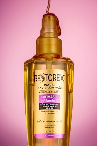 Restorex Sarmaşık + Vitamin E Onarıcı Saç Bakım Yağı 80 ml – Besleyici Onarım