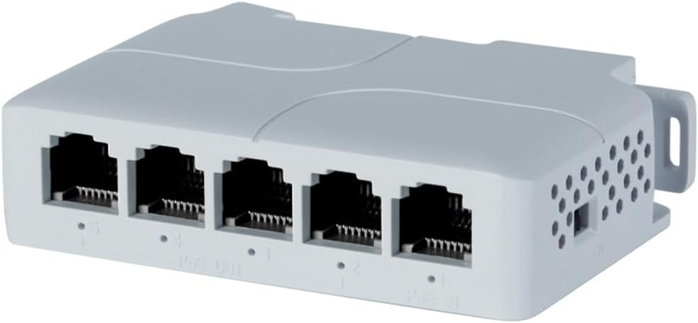 Sreuyong 5 Port 10/100 Mbps POE Genişletici 1 in 4 Out Ağ Anahtarı Tekrarlayıcı IEEE802.3af/at/bt PoE Anahtarı NVR IPC için 1 Adet